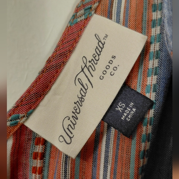 Universal Thread Multicolor Striped Dress - Picture 2 of 3